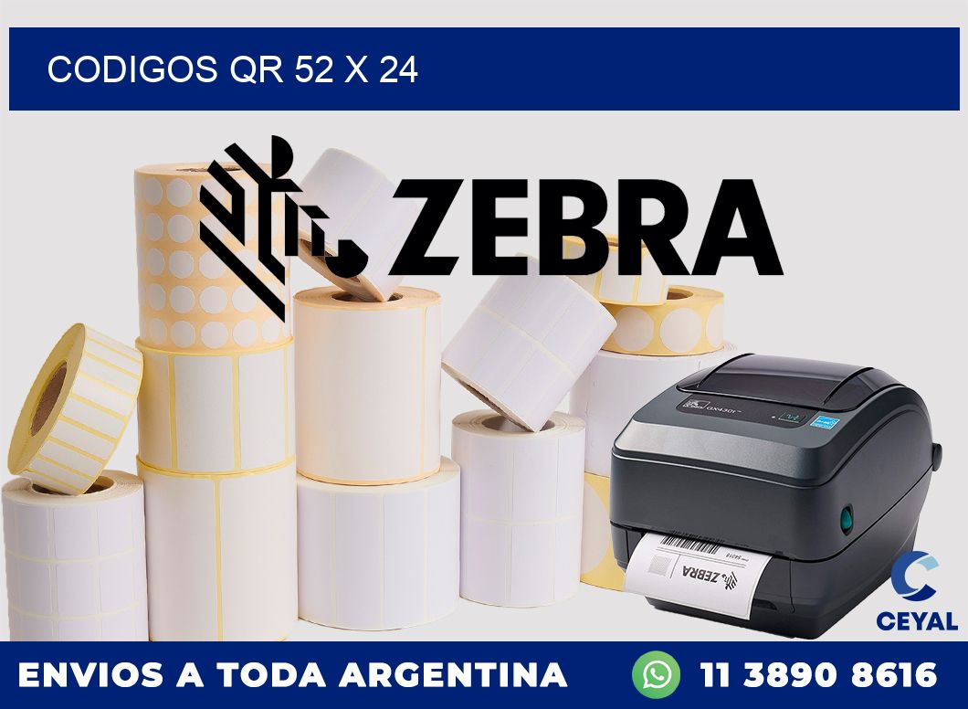 CODIGOS QR 52 x 24
