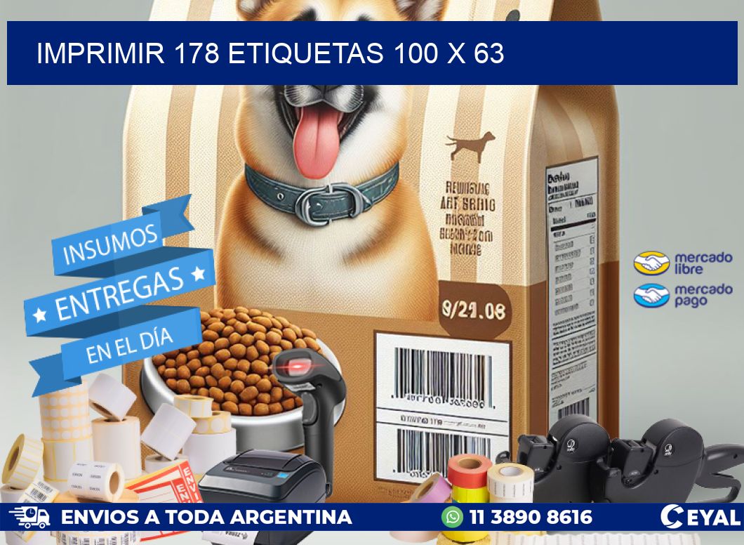IMPRIMIR 178 ETIQUETAS 100 x 63