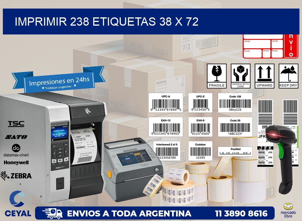 IMPRIMIR 238 ETIQUETAS 38 x 72