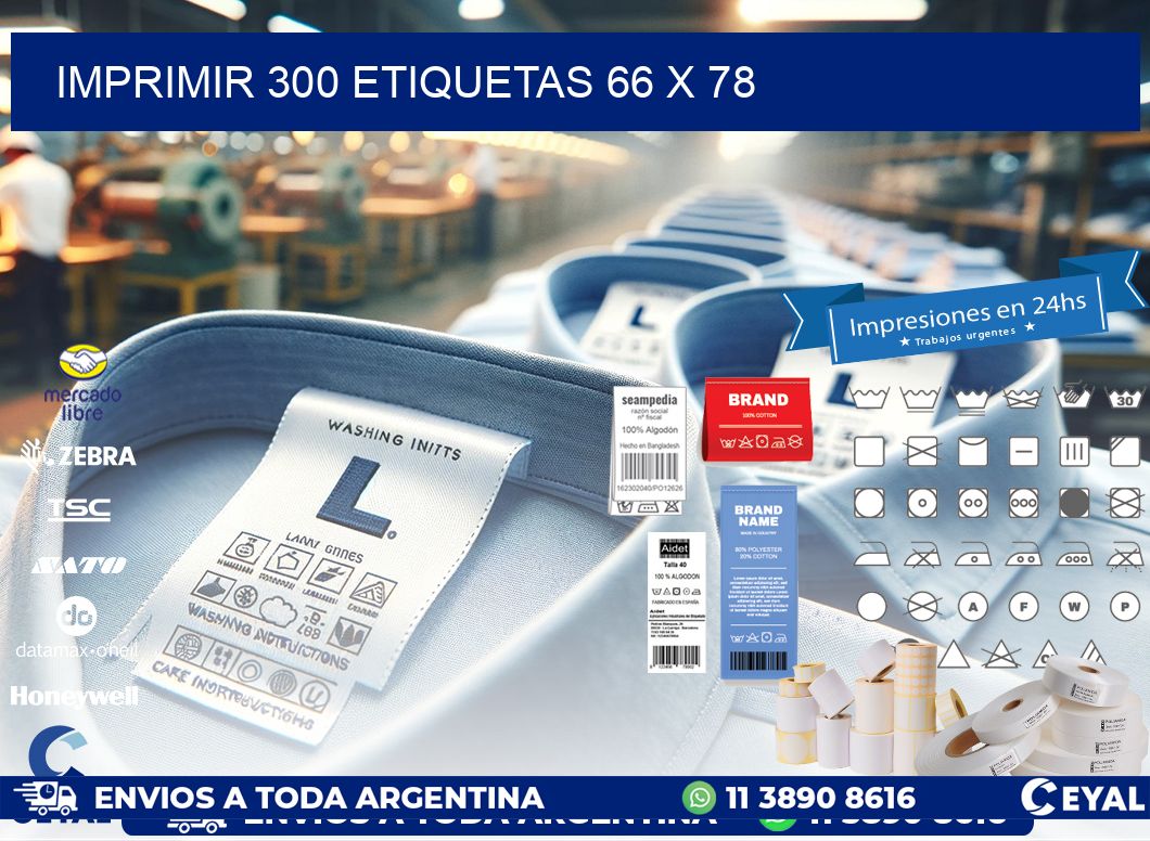 IMPRIMIR 300 ETIQUETAS 66 x 78