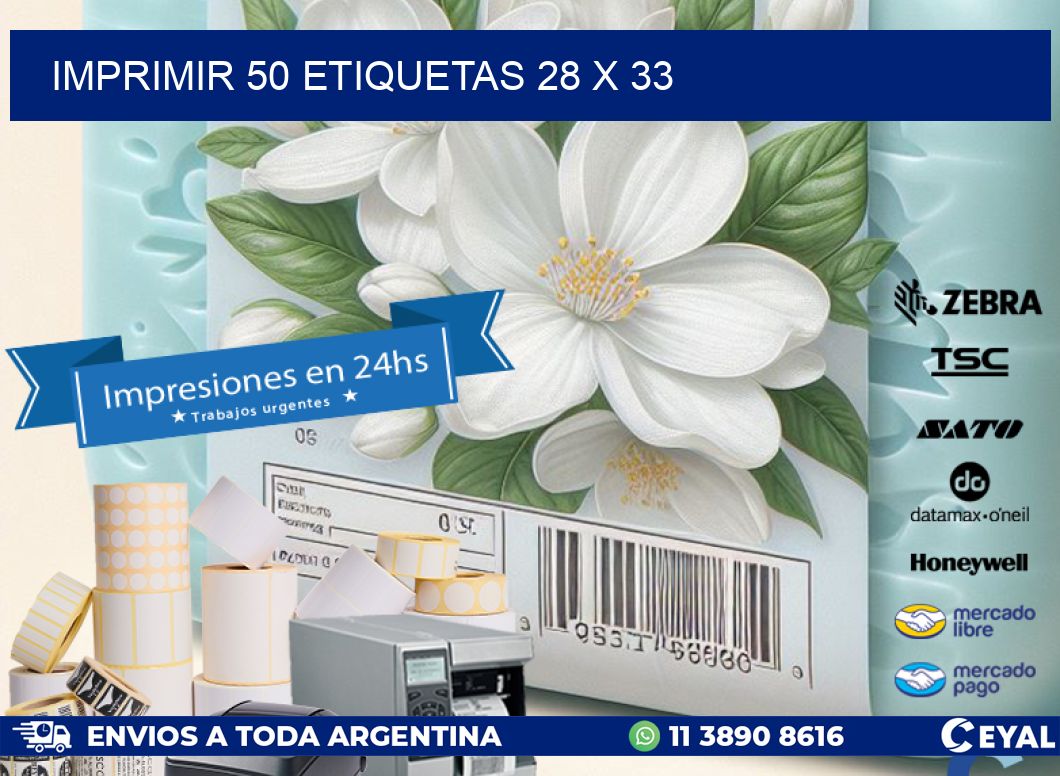 IMPRIMIR 50 ETIQUETAS 28 x 33