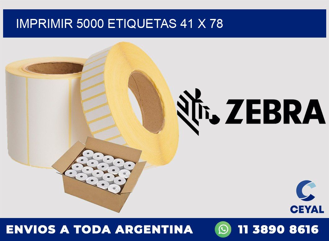 IMPRIMIR 5000 ETIQUETAS 41 x 78