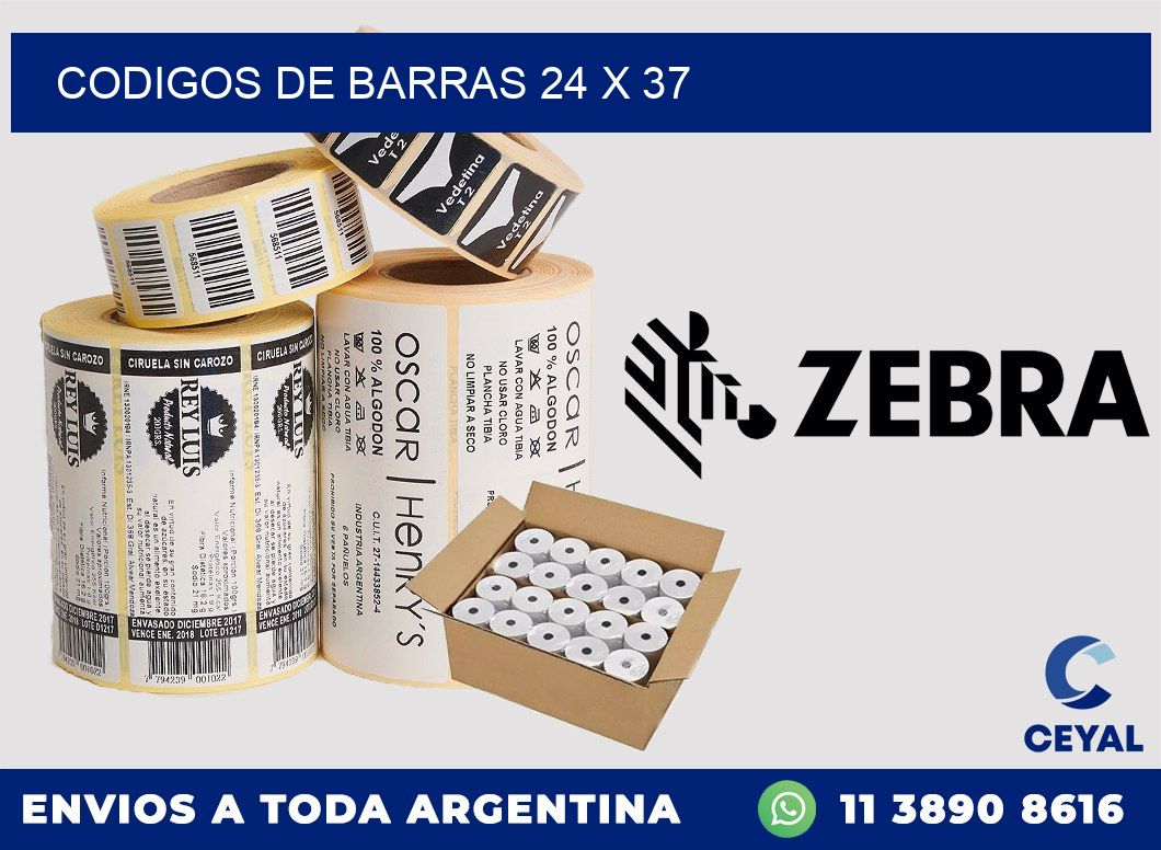 codigos de barras 24 x 37