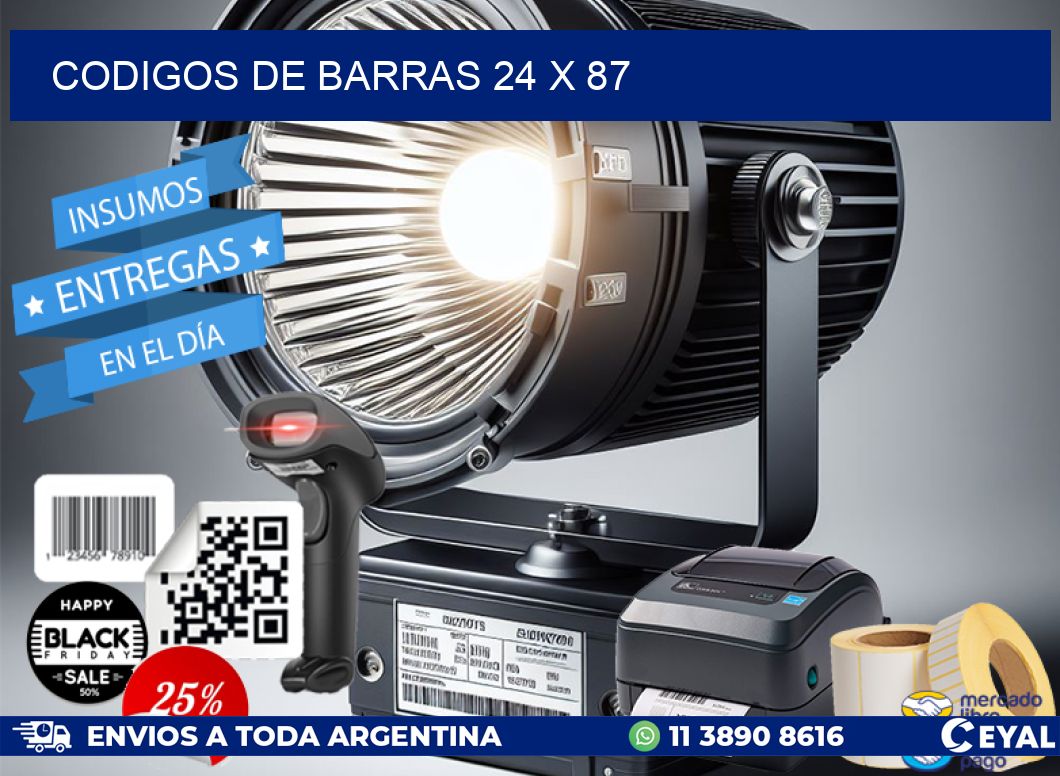 codigos de barras 24 x 87