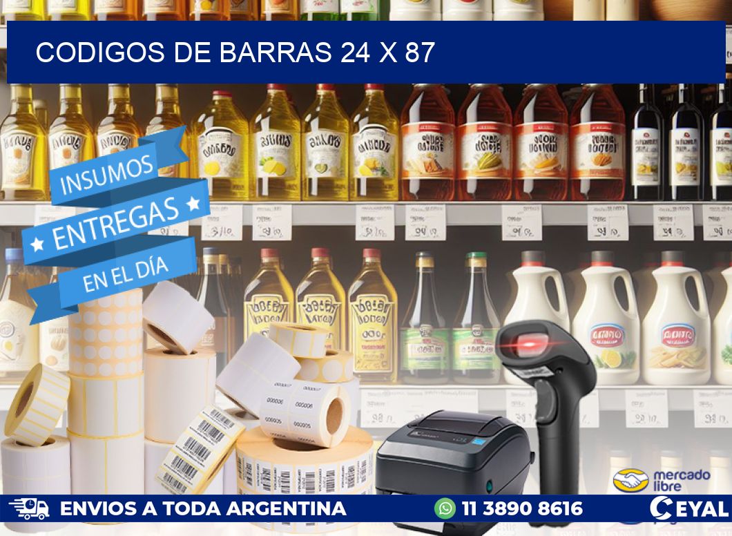 codigos de barras 24 x 87