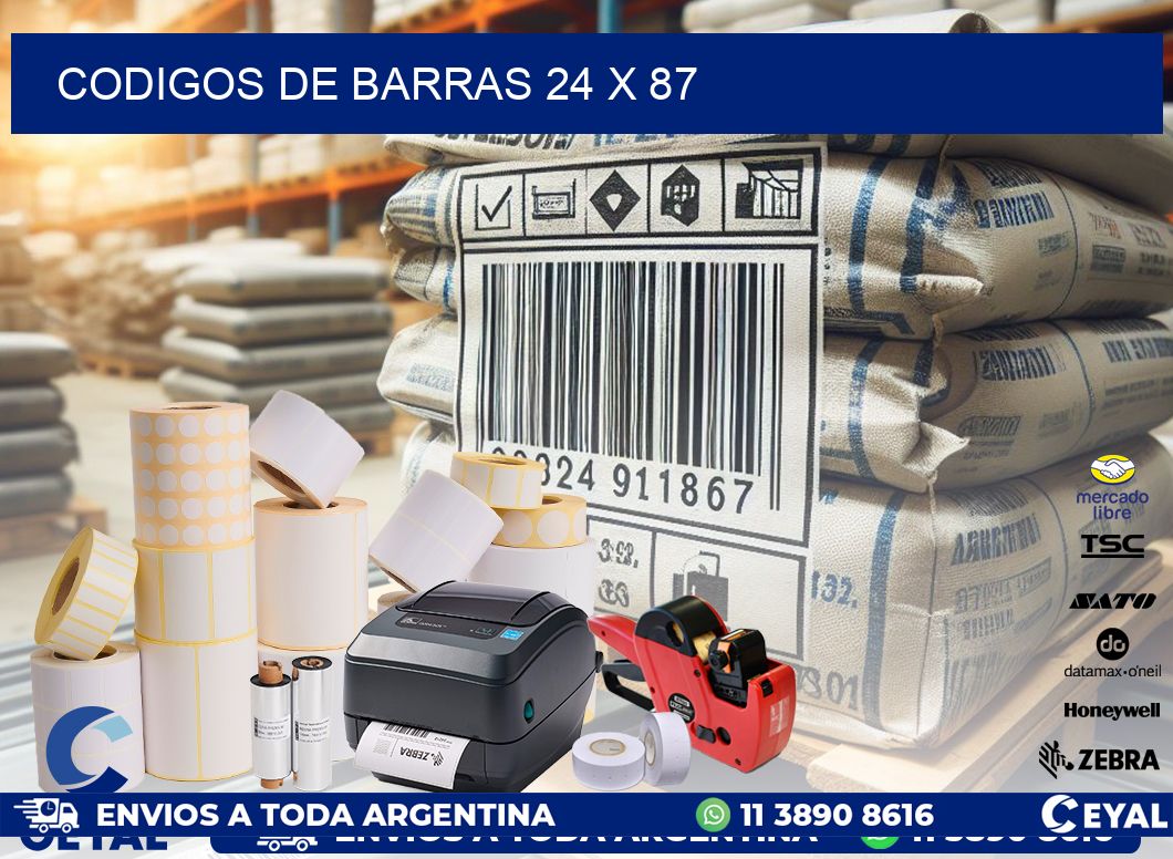 codigos de barras 24 x 87