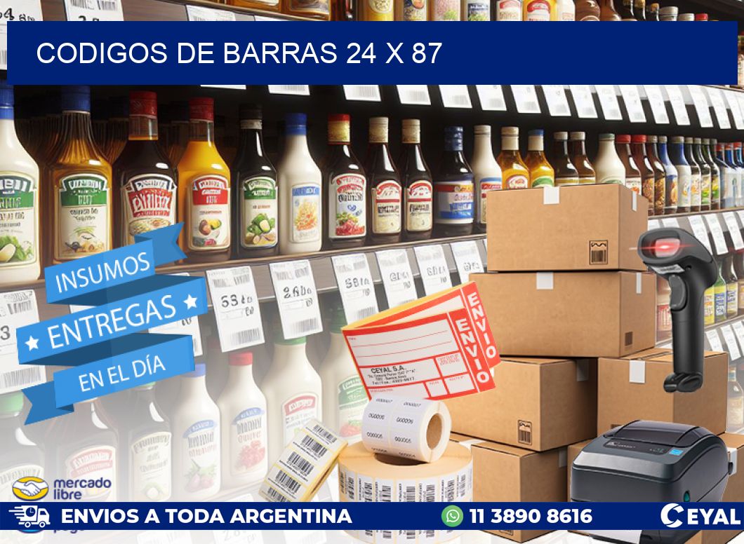 codigos de barras 24 x 87