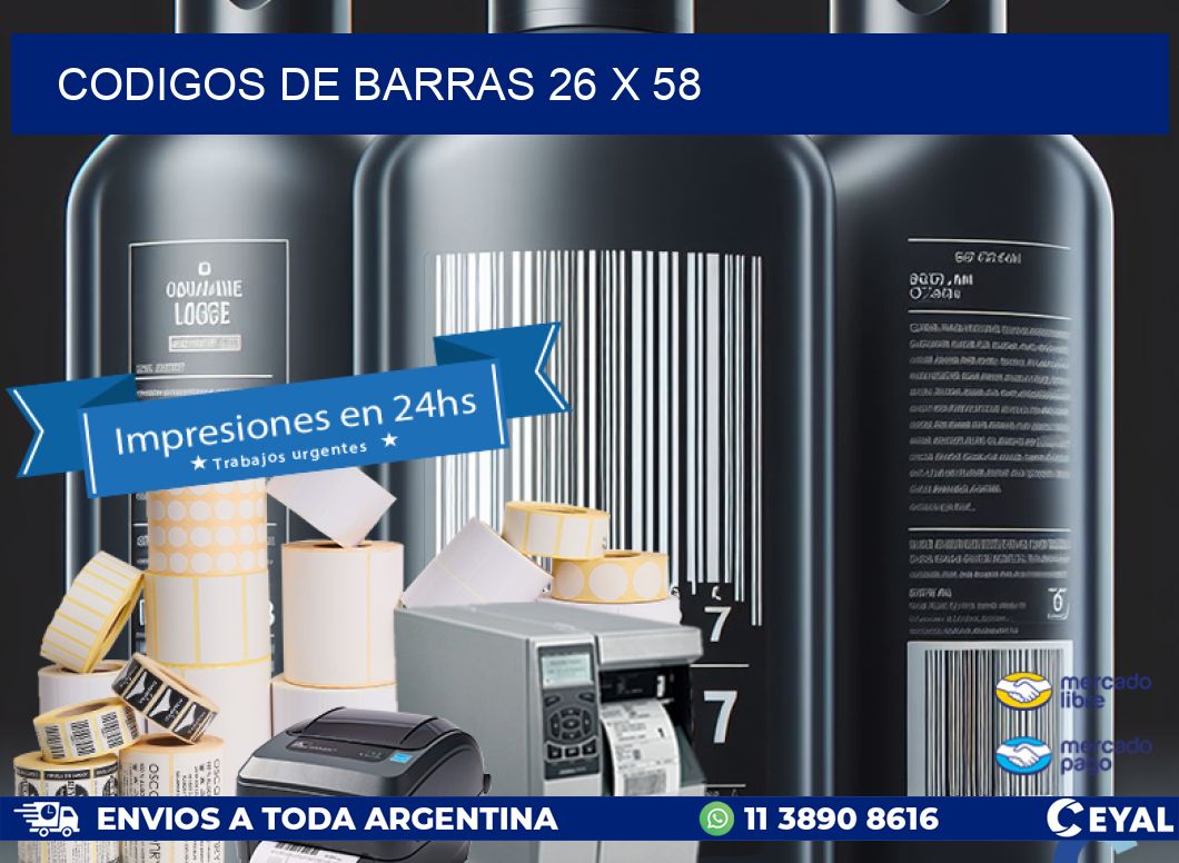 codigos de barras 26 x 58