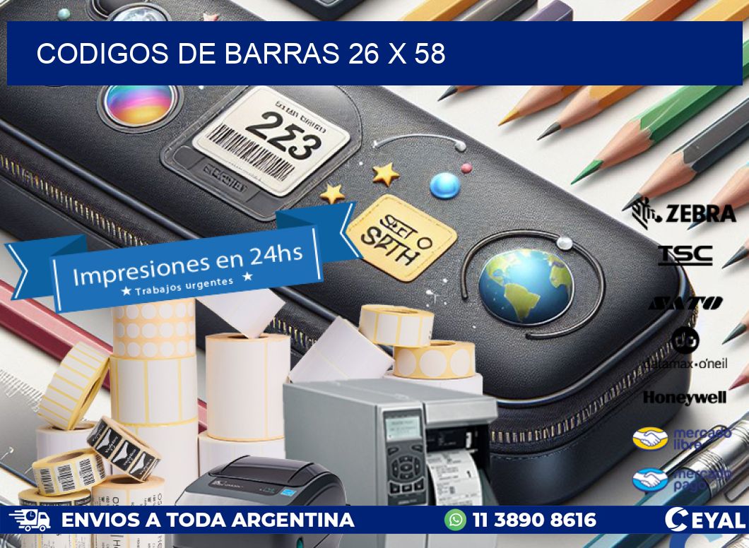 codigos de barras 26 x 58