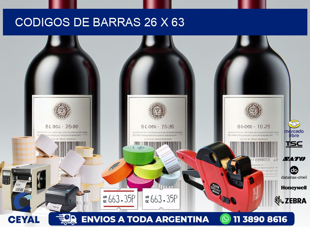 codigos de barras 26 x 63