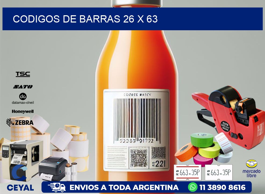 codigos de barras 26 x 63