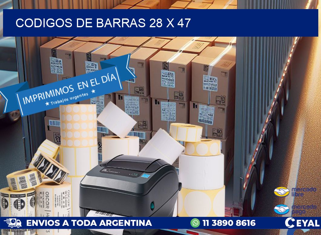 codigos de barras 28 x 47