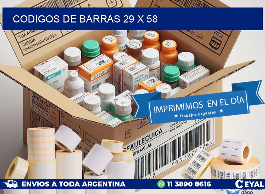 codigos de barras 29 x 58