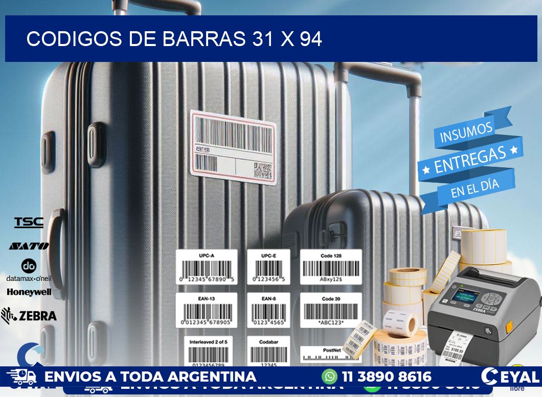 codigos de barras 31 x 94