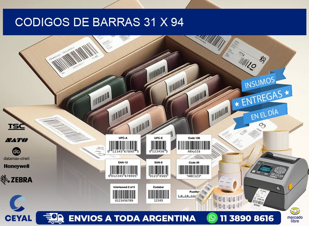 codigos de barras 31 x 94