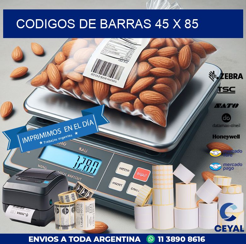 codigos de barras 45 x 85