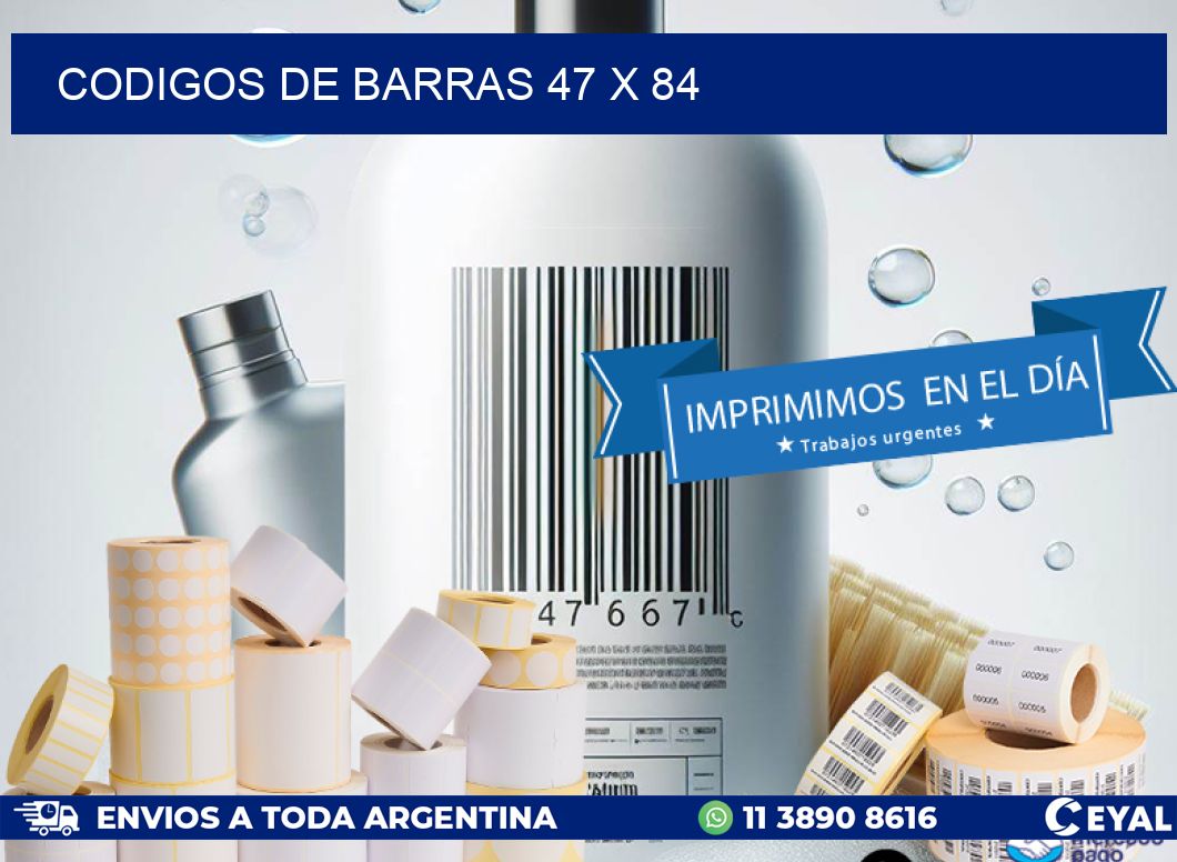 codigos de barras 47 x 84