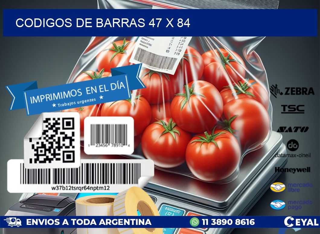 codigos de barras 47 x 84