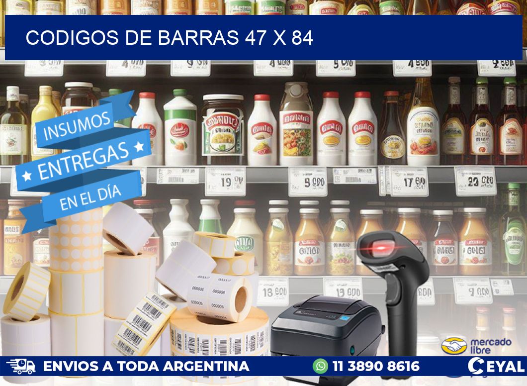 codigos de barras 47 x 84