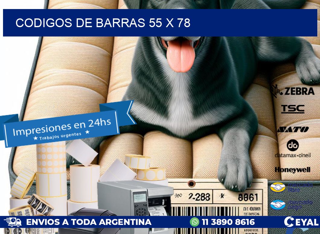 codigos de barras 55 x 78