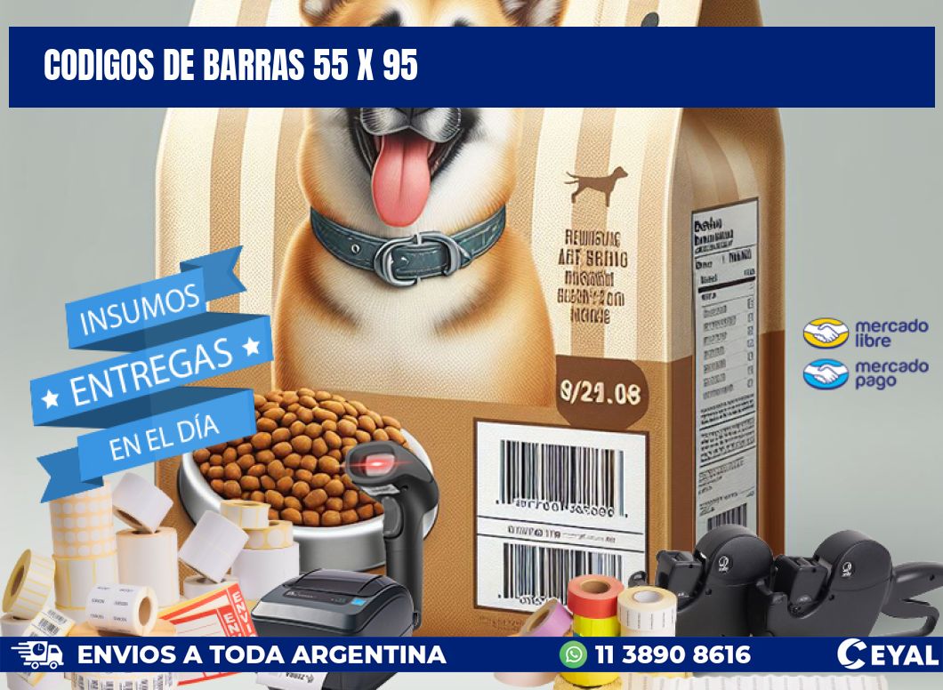 codigos de barras 55 x 95