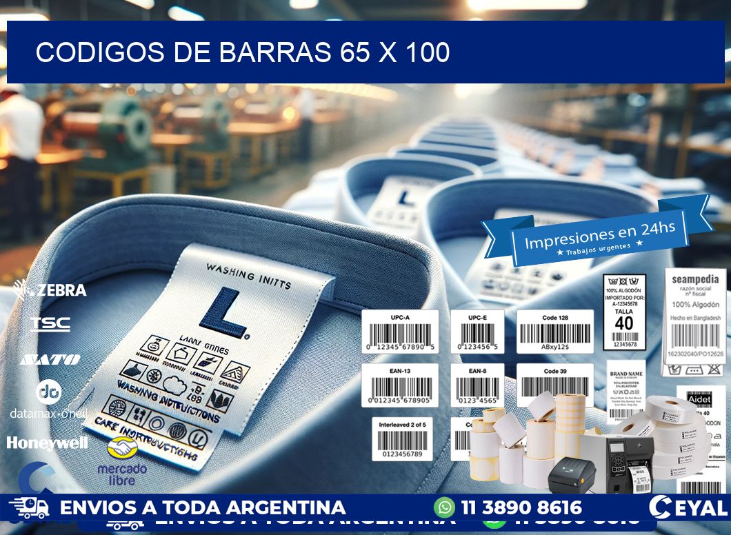 codigos de barras 65 x 100