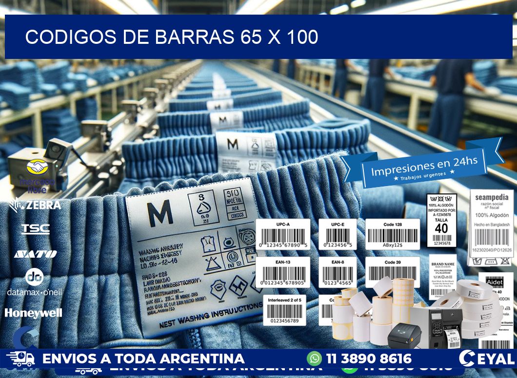 codigos de barras 65 x 100