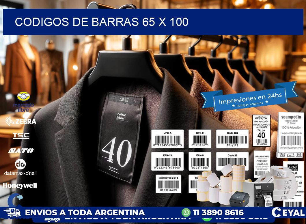 codigos de barras 65 x 100