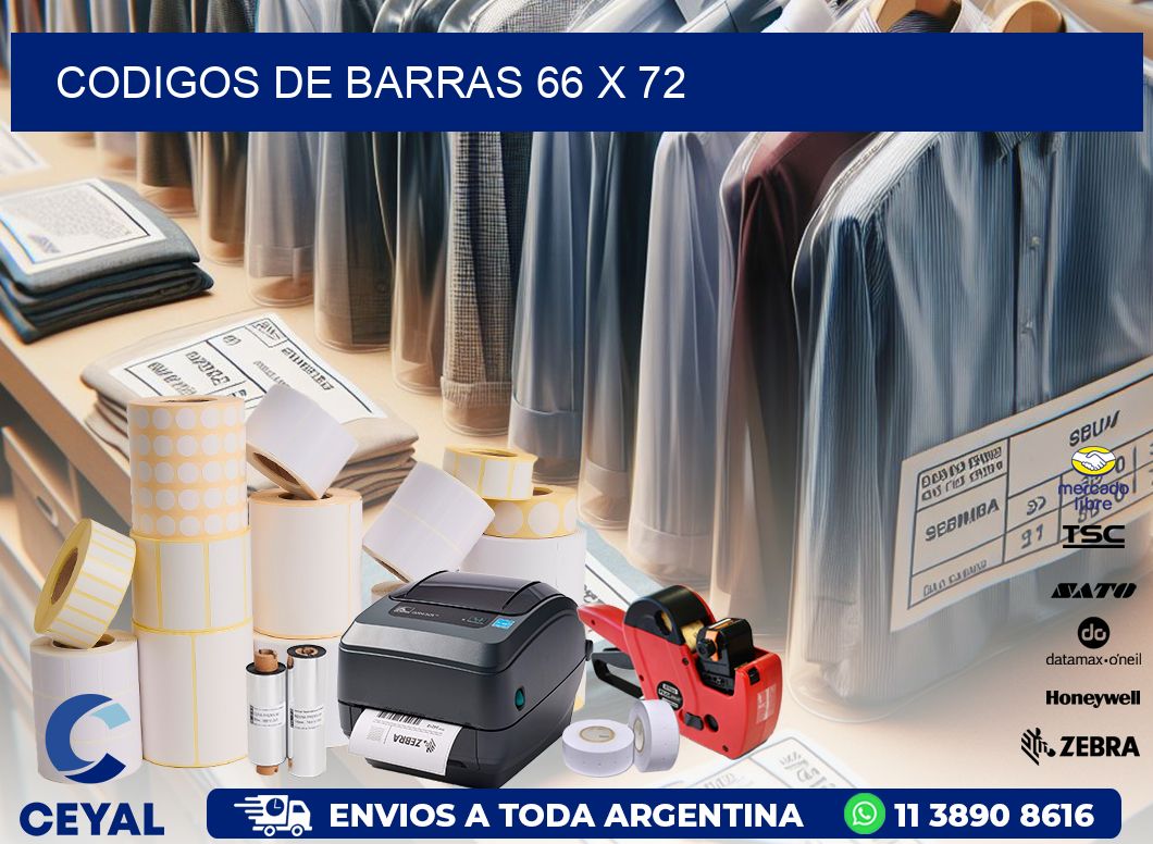 codigos de barras 66 x 72