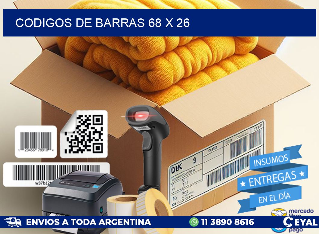 codigos de barras 68 x 26