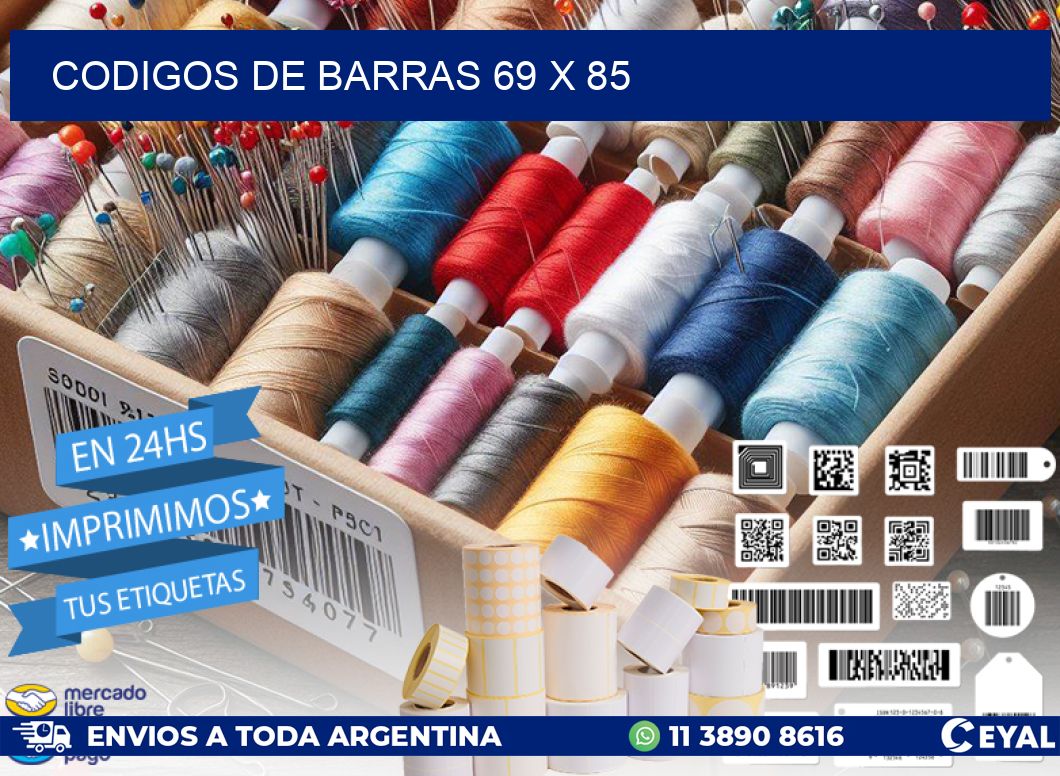codigos de barras 69 x 85