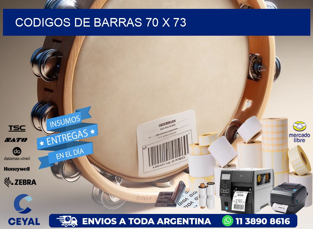 codigos de barras 70 x 73