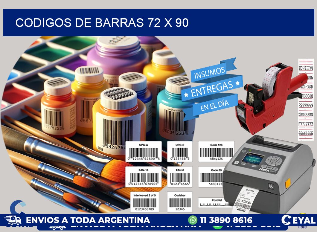 codigos de barras 72 x 90
