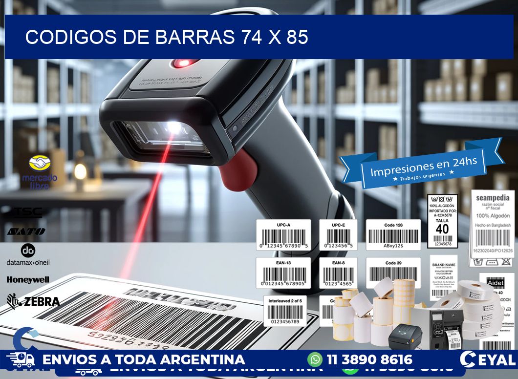codigos de barras 74 x 85