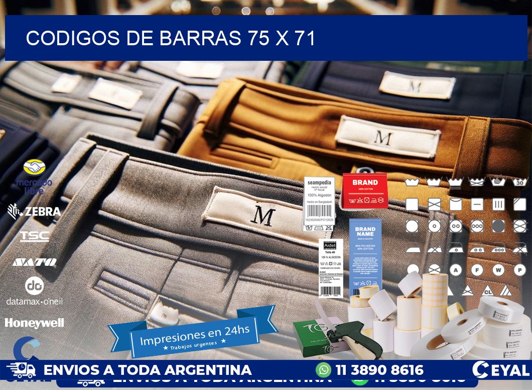 codigos de barras 75 x 71