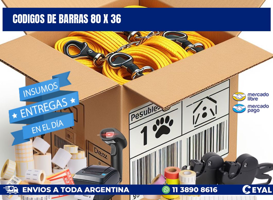 codigos de barras 80 x 36
