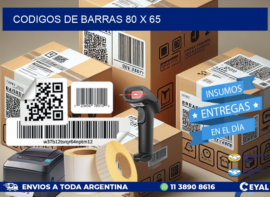 codigos de barras 80 x 65