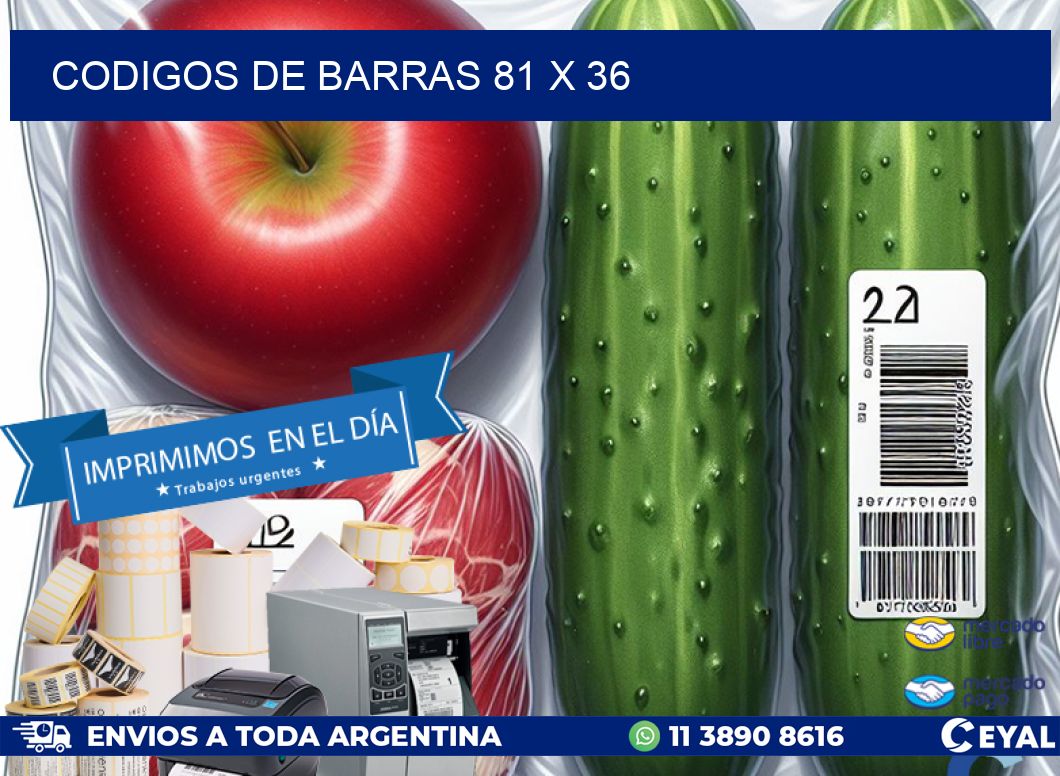 codigos de barras 81 x 36