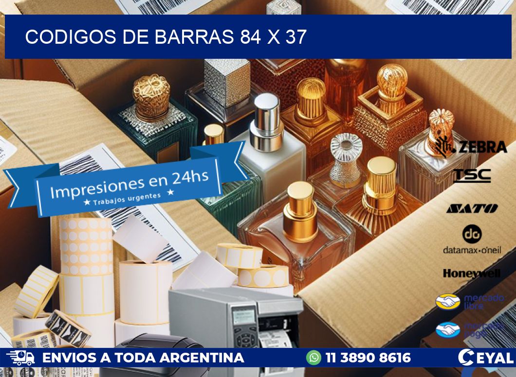 codigos de barras 84 x 37