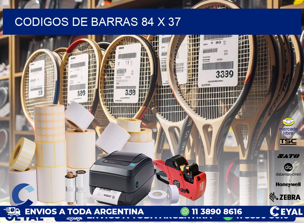 codigos de barras 84 x 37