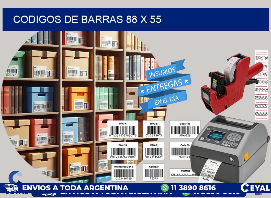 codigos de barras 88 x 55