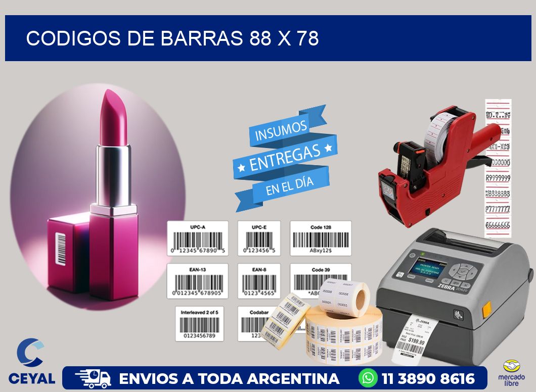 codigos de barras 88 x 78