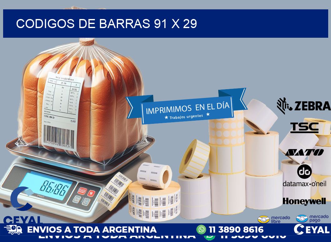 codigos de barras 91 x 29