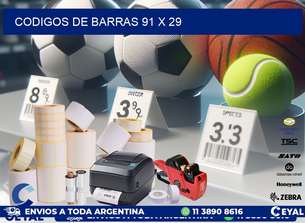 codigos de barras 91 x 29