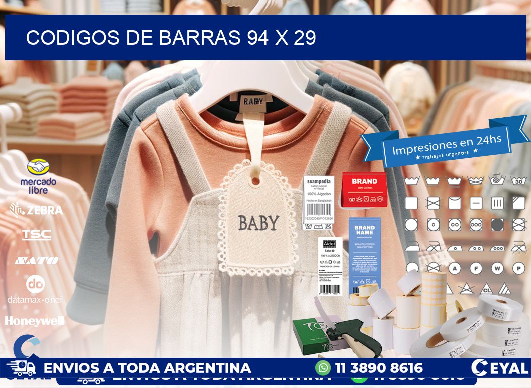 codigos de barras 94 x 29