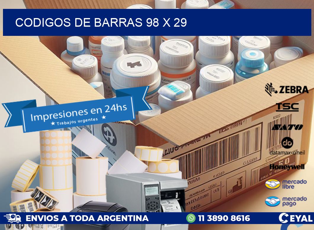 codigos de barras 98 x 29
