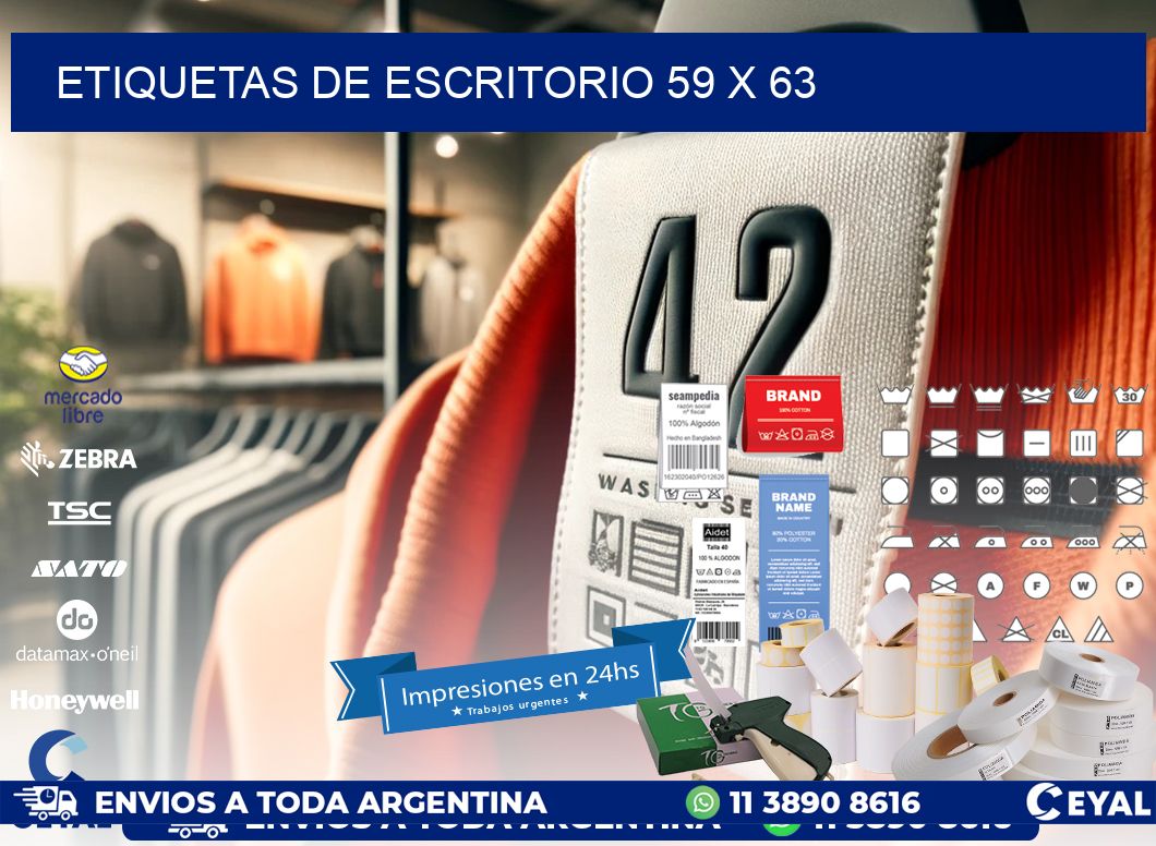 etiquetas de escritorio 59 x 63