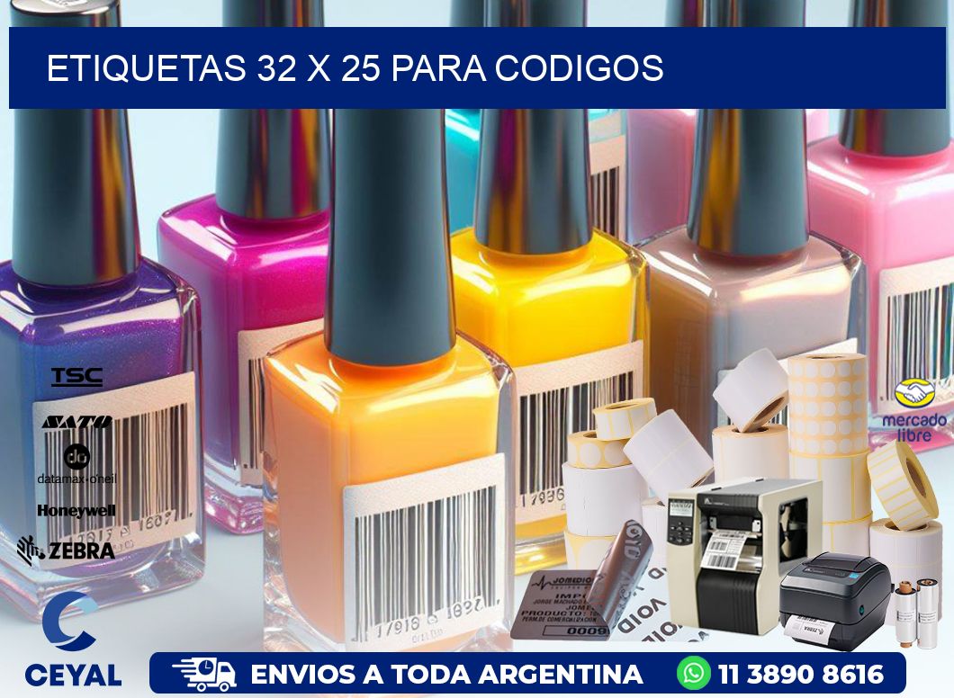 ETIQUETAS 32 x 25 PARA CODIGOS