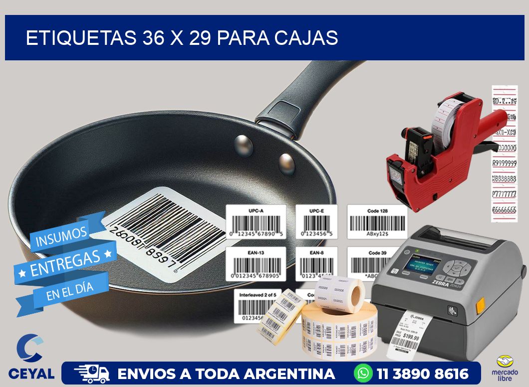ETIQUETAS 36 x 29 PARA CAJAS