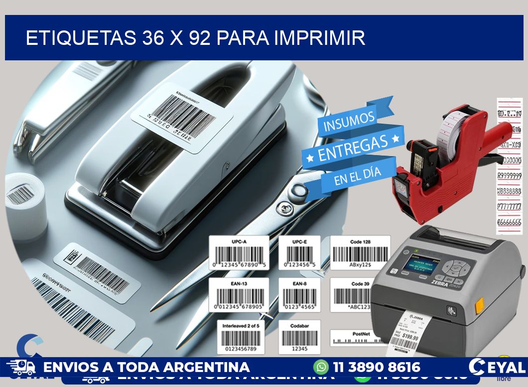 ETIQUETAS 36 x 92 PARA IMPRIMIR
